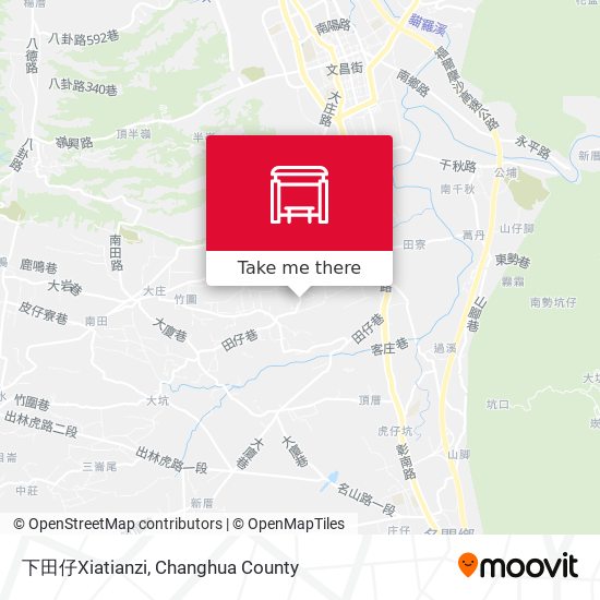 下田仔Xiatianzi map