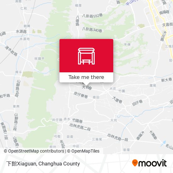 下館Xiaguan map