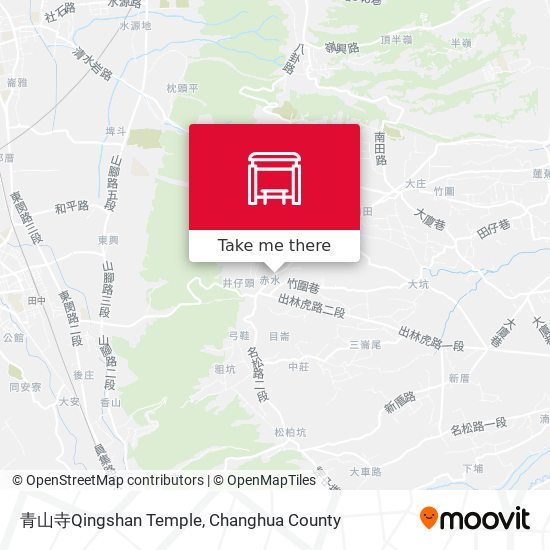 青山寺Qingshan Temple map