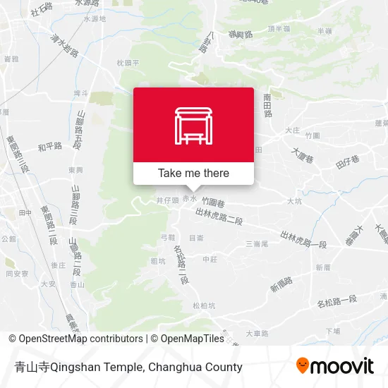 青山寺Qingshan Temple地圖