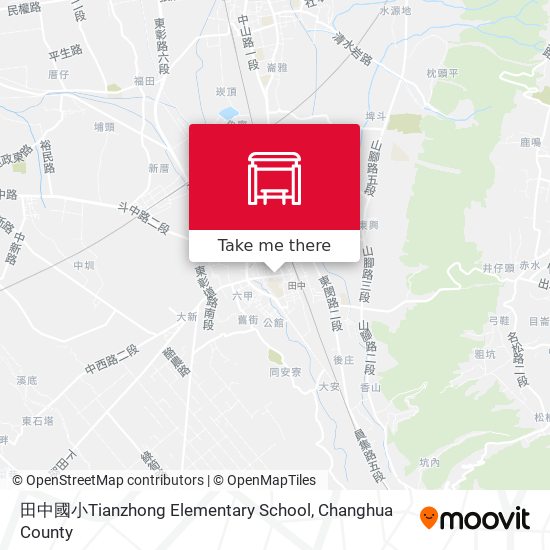 田中國小Tianzhong Elementary School map