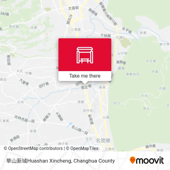 華山新城Huashan Xincheng map