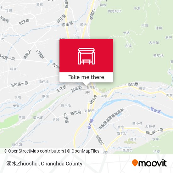 濁水Zhuoshui map