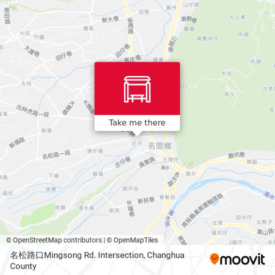 名松路口Mingsong Rd. Intersection map