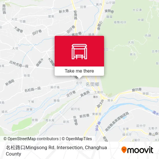 名松路口Mingsong Rd. Intersection map