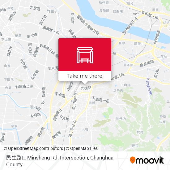 民生路口Minsheng Rd. Intersection map