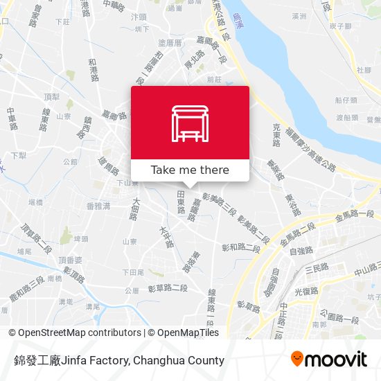 錦發工廠Jinfa Factory map