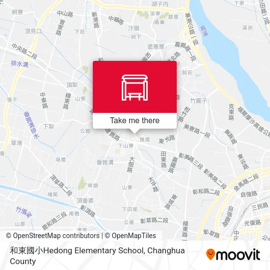 和東國小Hedong Elementary School map