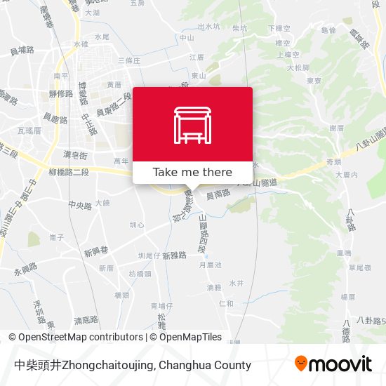 中柴頭井Zhongchaitoujing map