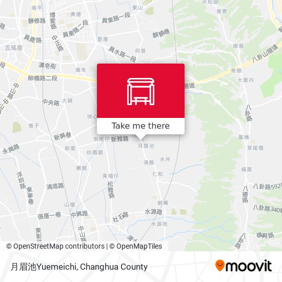 月眉池Yuemeichi map