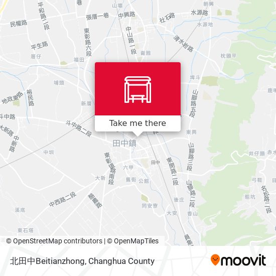 北田中Beitianzhong map