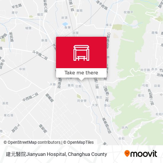 建元醫院Jianyuan Hospital地圖