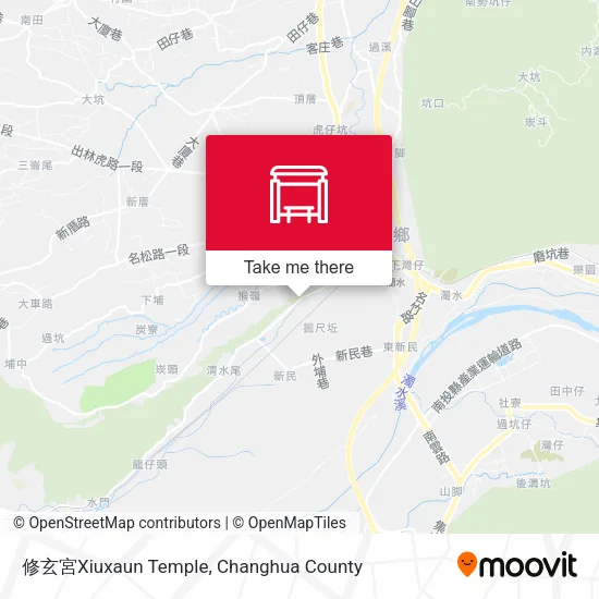 修玄宮Xiuxaun Temple地圖