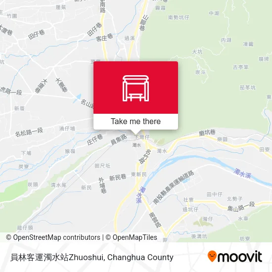 員林客運濁水站Zhuoshui map