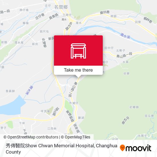 秀傳醫院Show Chwan Memorial Hospital map