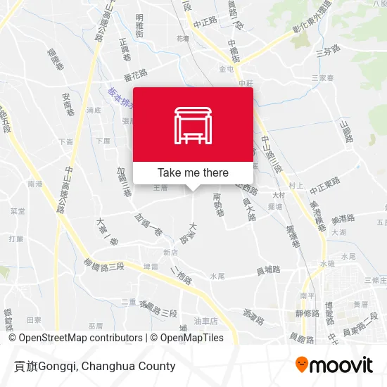 貢旗Gongqi地圖