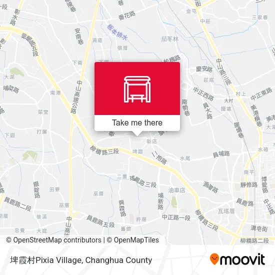 埤霞村Pixia Village map