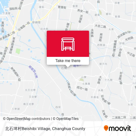 北石埤村Beishibi Village map