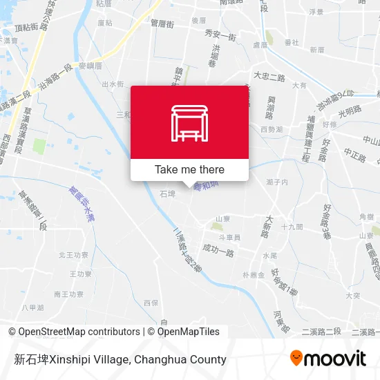 新石埤Xinshipi Village地圖