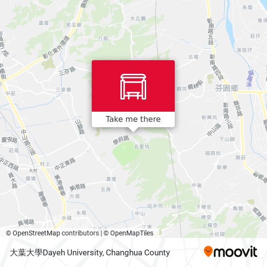 大葉大學Dayeh University map