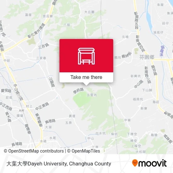 大葉大學Dayeh University地圖