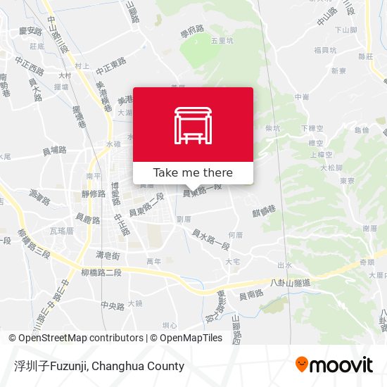 浮圳子Fuzunji map