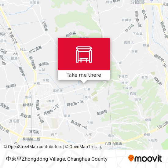 中東里Zhongdong Village map