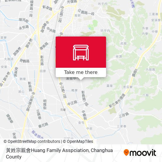 黃姓宗親會Huang Family Asspciation map