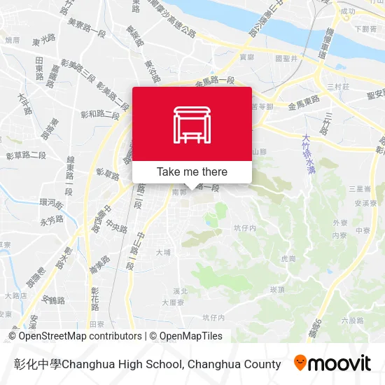彰化中學Changhua High School地圖