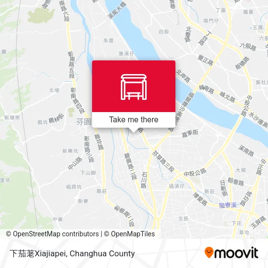 下茄荖Xiajiapei map