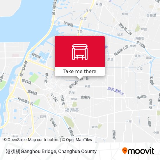 港後橋Ganghou Bridge map