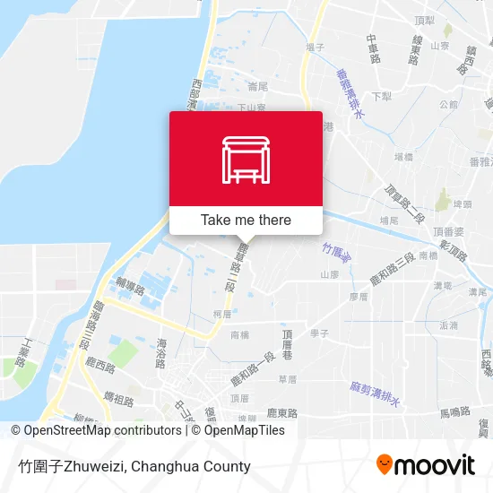 竹圍子Zhuweizi map