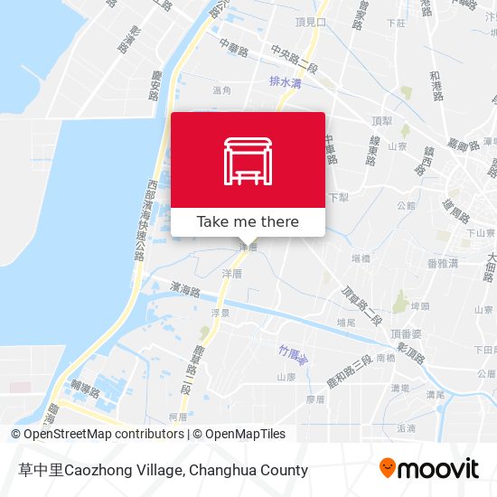 草中里Caozhong Village map