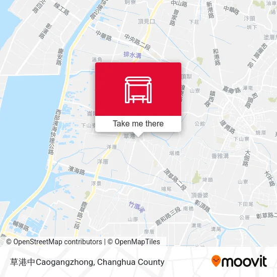 草港中Caogangzhong map