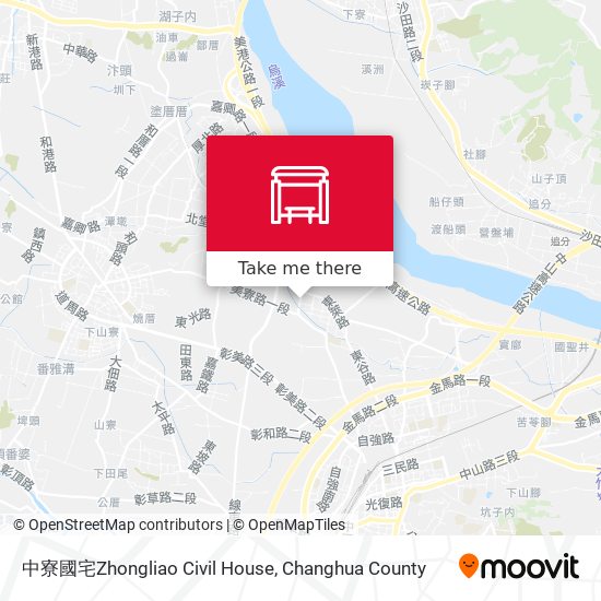 中寮國宅Zhongliao Civil House map