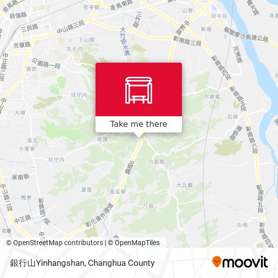 銀行山Yinhangshan map