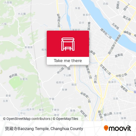 寶藏寺Baozang Temple map