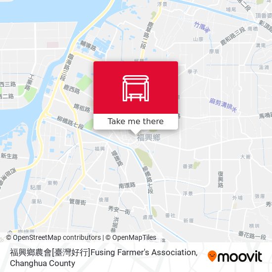 福興鄉農會[臺灣好行]Fusing Farmer's Association map