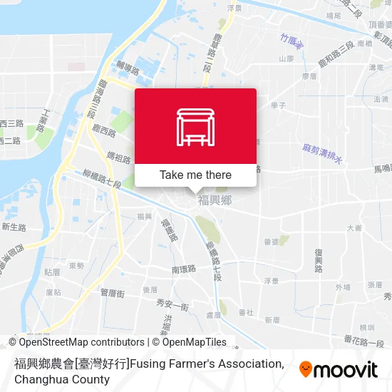 福興鄉農會[臺灣好行]Fusing Farmer's Association地圖