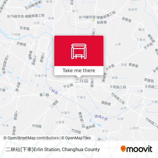 二林站(下車)Erlin Station地圖