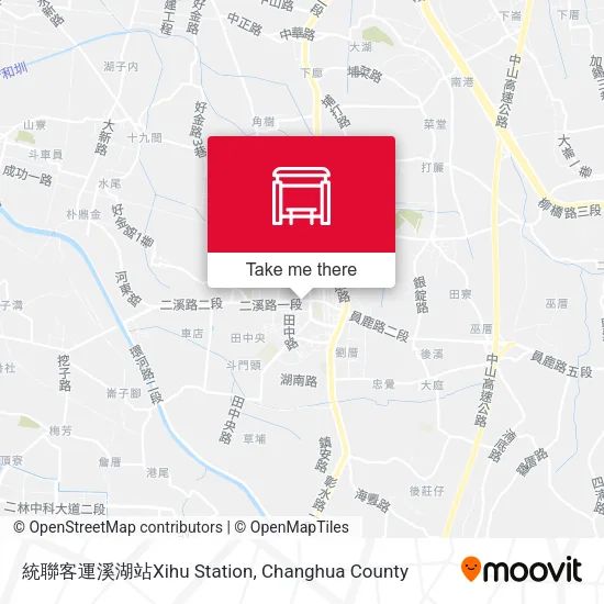 統聯客運溪湖站Xihu Station地圖