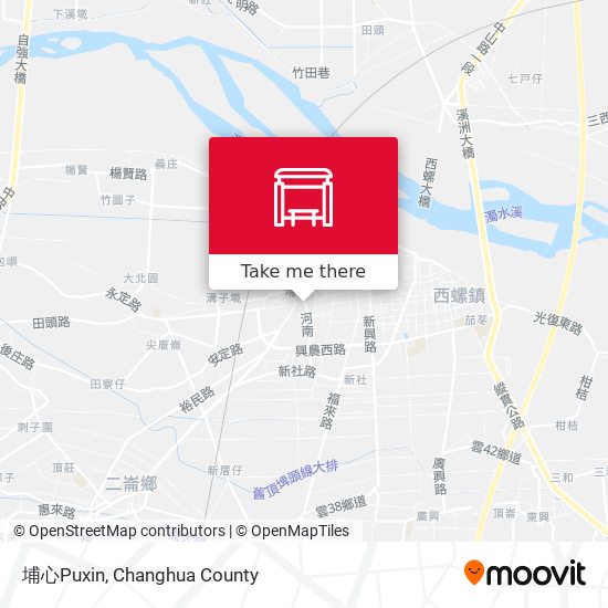 埔心Puxin map
