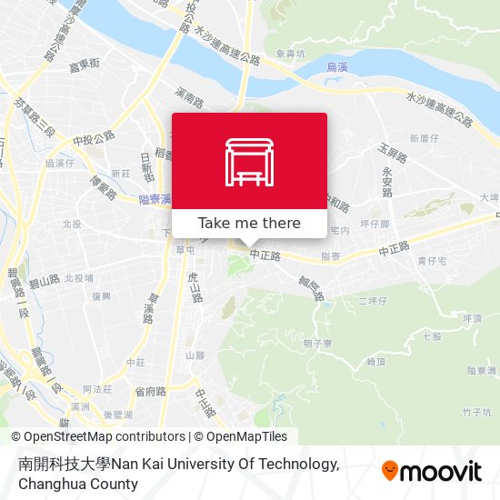 南開科技大學Nan Kai University Of Technology map