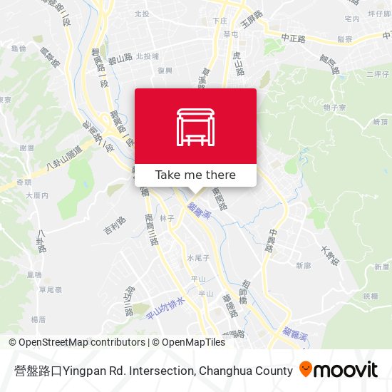 營盤路口Yingpan Rd. Intersection map