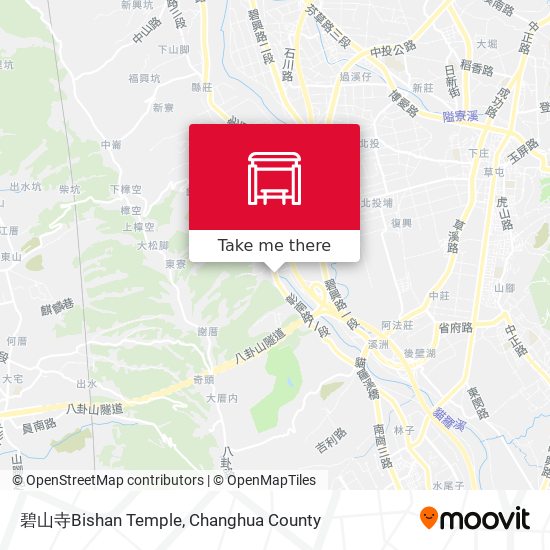 碧山寺Bishan Temple map