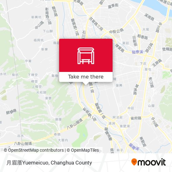 月眉厝Yuemeicuo map