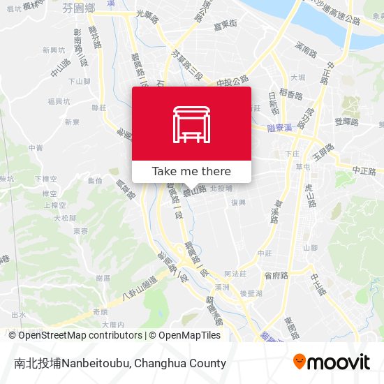 南北投埔Nanbeitoubu map
