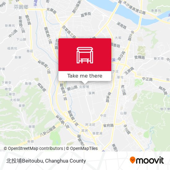 北投埔Beitoubu map
