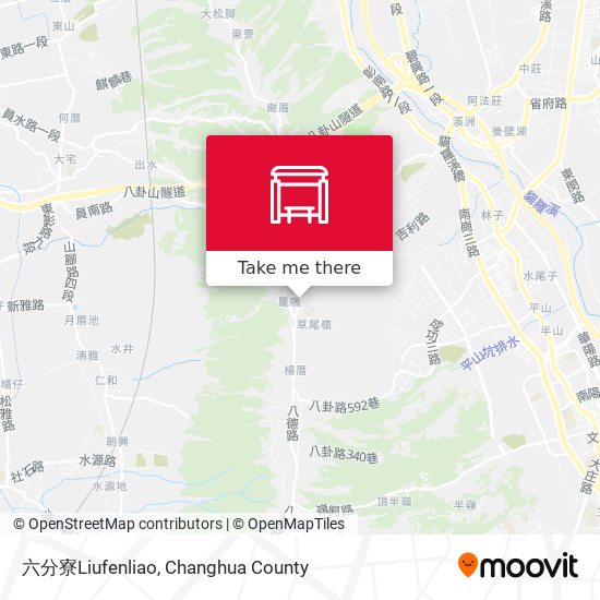六分寮Liufenliao map