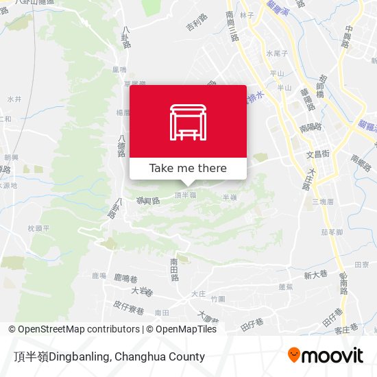 頂半嶺Dingbanling map